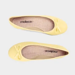 Sapatilha Feminina Moleca Detalhe Laço Amarelo