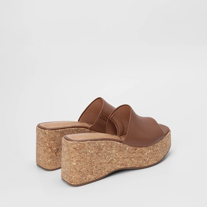 Tamanco Feminino Vizzano Plataforma Marrom