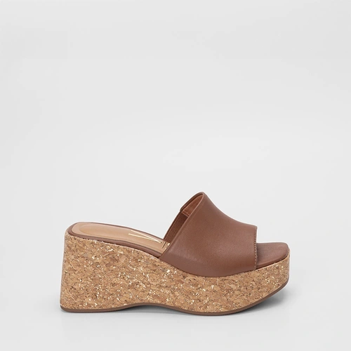 Tamanco Feminino Vizzano Plataforma Marrom