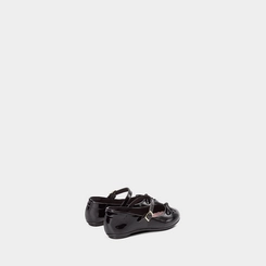 Sapatilha Boneca Infantil Molekinha Verniz Laço Preto