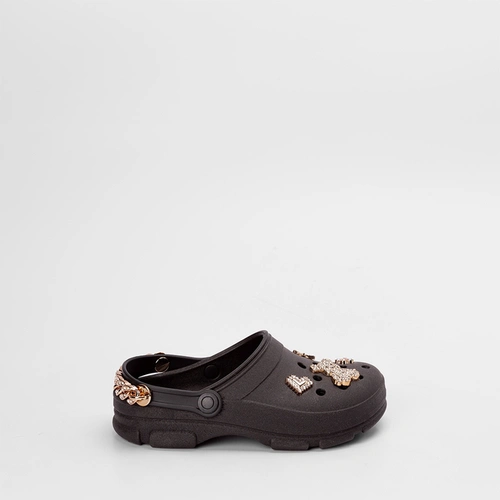 Babuche Infantil Luelua Detalhe Pingentes & Corrente Preto