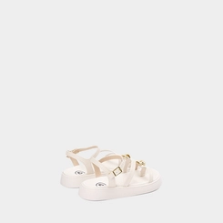 Sandália Infantil Molekinha Detalhe Bold Off-White