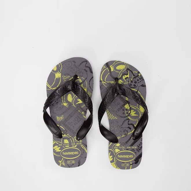 Chinelo Infantil Havaianas Athletic Original Cinza