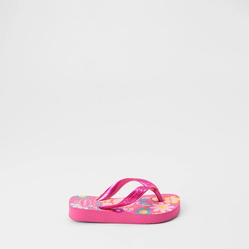 Chinelo Infantil Havaianas Flores Original Rosa