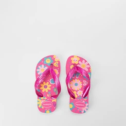 Chinelo Infantil Havaianas Flores Original Rosa