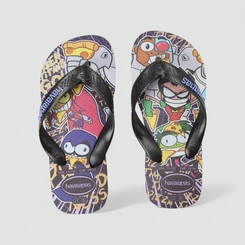 Chinelo Infantil Havaianas Original Jovens Titãs Preto
