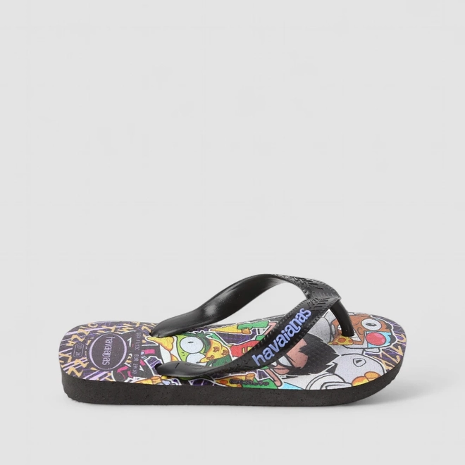 Chinelo Infantil Havaianas Original Jovens Titãs Preto