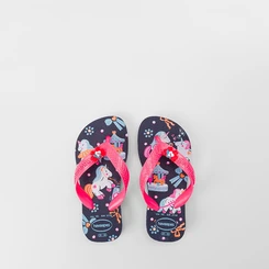 Chinelo Infantil Havaianas Fantasy Unicórnio Original Marinho