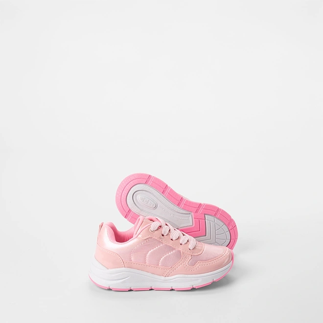 Tênis Casual Infantil Gabrielinha Recortes Metalizado & Verniz Rosa