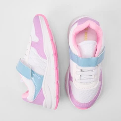 Tênis Casual Infantil Gabrielinha Jogging Recortes Metalizado & Verniz Multicolor