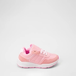 Tênis Casual Infantil Gabrielinha Jogging Detalhe Recorte Camurça Rosa