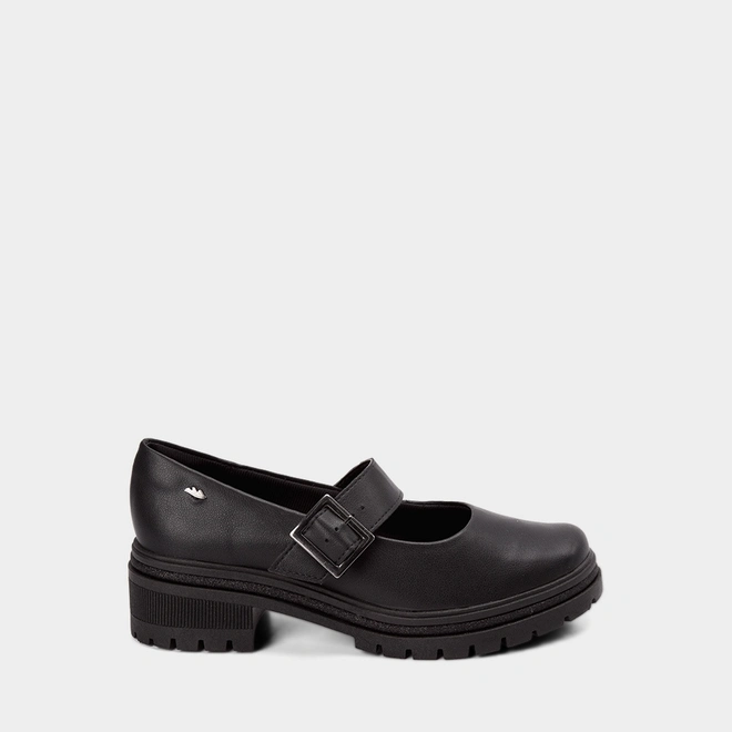 Sapato Boneca Feminina Dakota Detalhe Fivela Preto