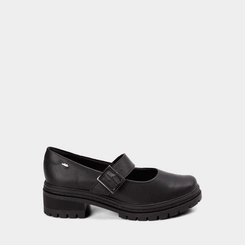 Sapato Boneca Feminina Dakota Detalhe Fivela Preto