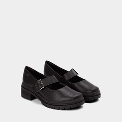 Sapato Boneca Feminina Dakota Detalhe Fivela Preto
