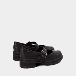 Sapato Boneca Feminina Dakota Detalhe Fivela Preto