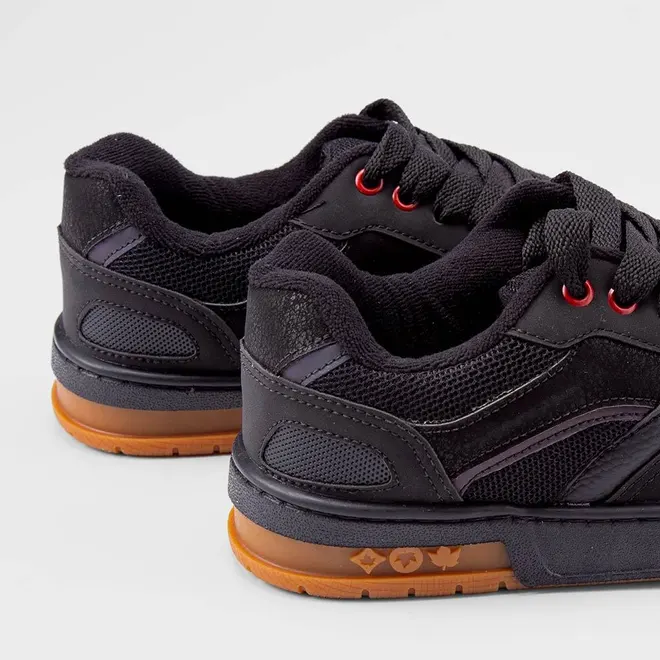 Tênis Casual Masculino Vertus Recorte Preto