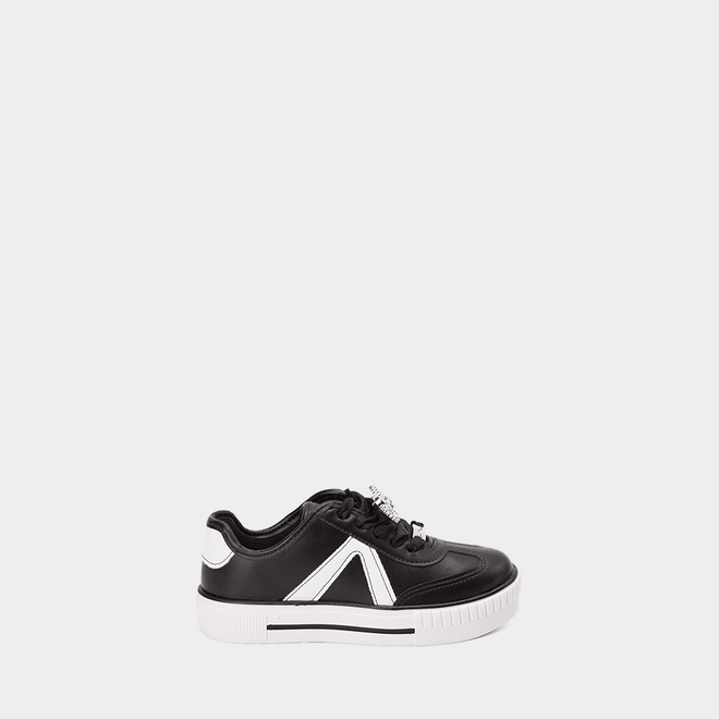 Tênis Casual Infantil Molekinha Pingente Laço Preto