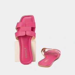 Rasteira Feminina Gabriela Essenciais Vazados Rosa
