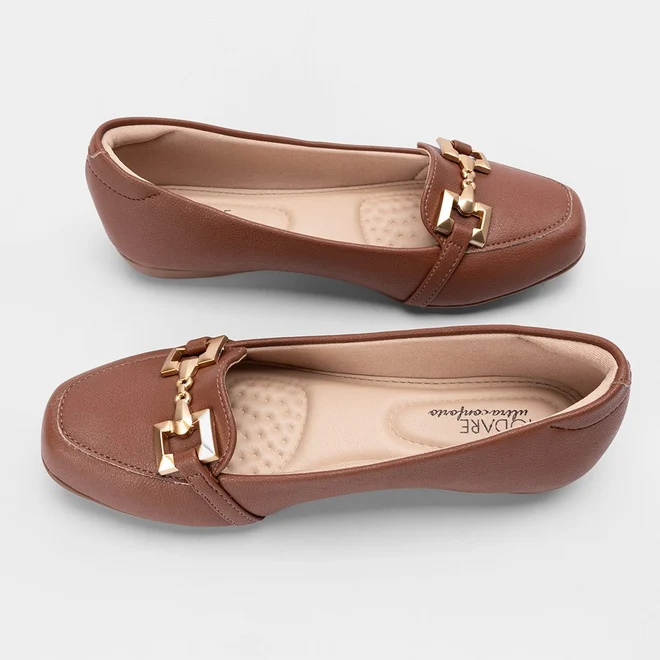 Mocassim Feminino Modare Ultraconforto Bridão Caramelo