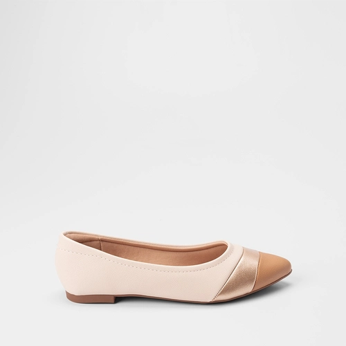 Vista 2 Sapatilha Feminina Modare Ultraconforto Metalizado Bege Colorido MODARE ULTRACONFORTO Colorido