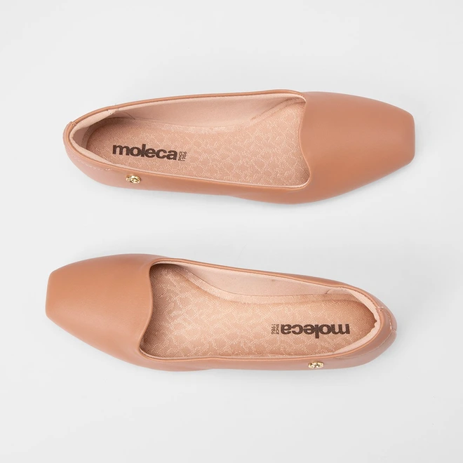 Sapatilha Feminina Moleca Nude