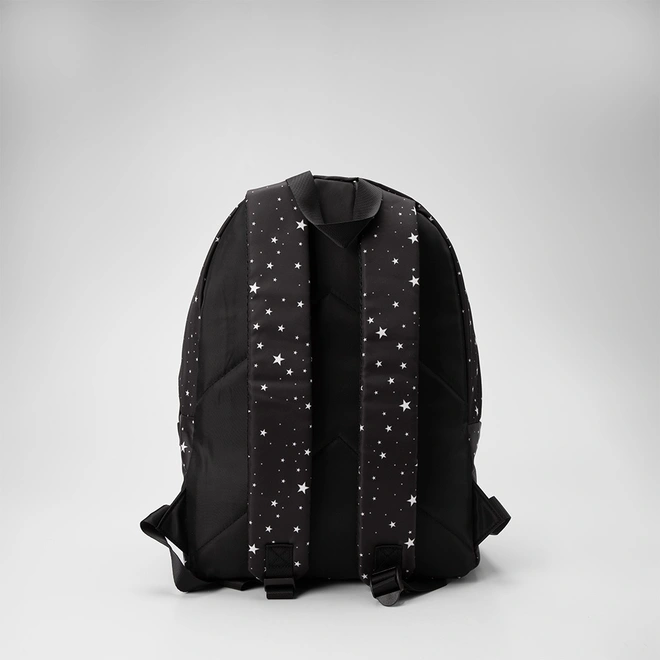 Mochila Feminina Vertus Estrelas Preto