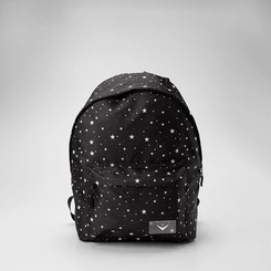 Mochila Feminina Vertus Estrelas Preto