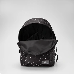 Mochila Feminina Vertus Estrelas Preto