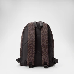Mochila Feminina Vertus Animal Print Onça Marrom