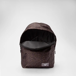 Mochila Feminina Vertus Animal Print Onça Marrom