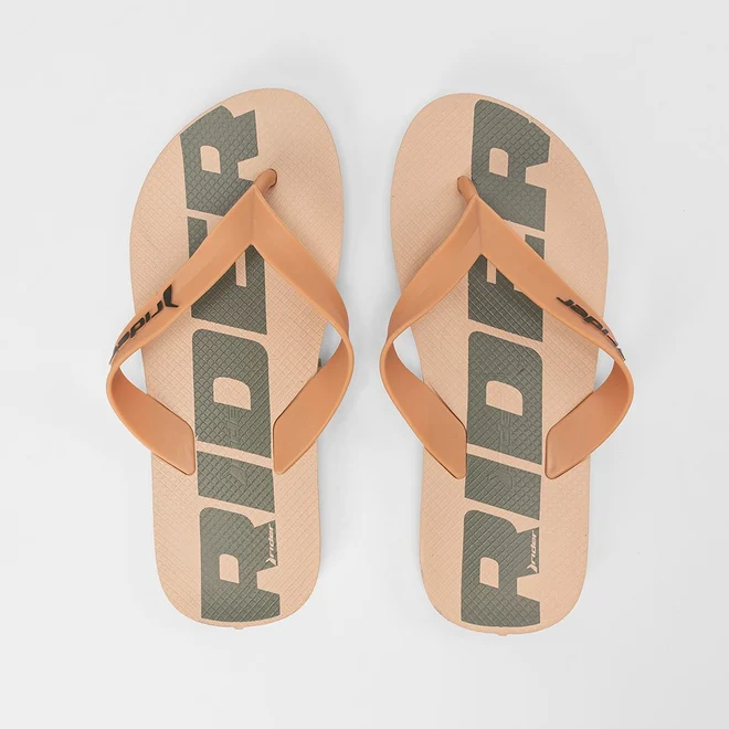 Chinelo Masculino Rider Feel Bege