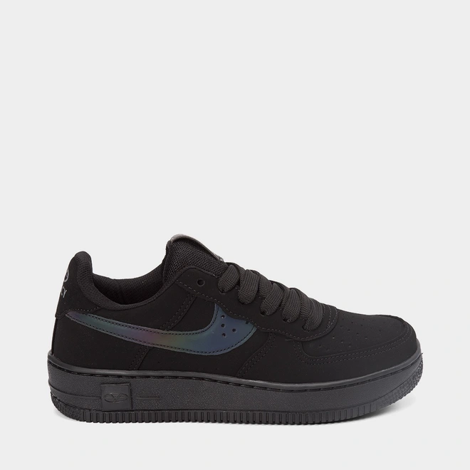 Tênis Casual Masculino Vanscy Detalhe Holográfico Preto