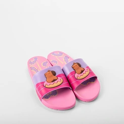 Slide Infantil Grendene Kids Capivara Donuts Rosa