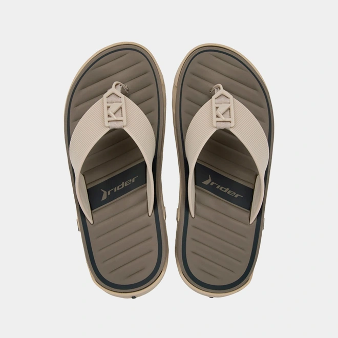 Chinelo Masculino Rider R Feat Bege