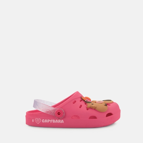 Babuche Infantil Grendene Kids Capivara Rosa