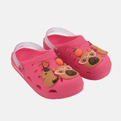 Babuche Infantil Grendene Kids Capivara Rosa