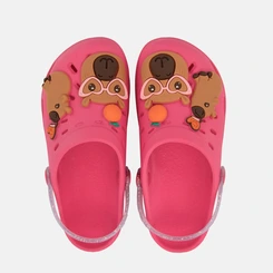 Babuche Infantil Grendene Kids Capivara Rosa