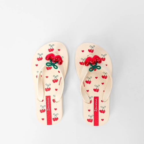 Chinelo Bebê Ipanema Cereja Bege