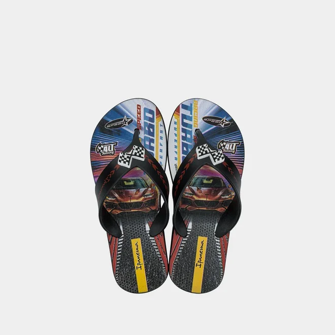 Chinelo Infantil Ipanema Carros Preto