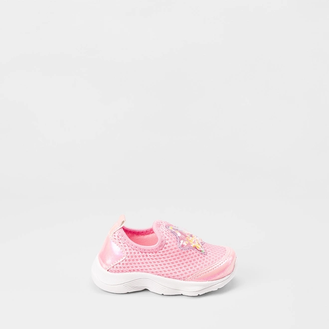 Slip On Bebê Gabrielinha Calce Fácil Detalhe Estrela Rosa