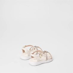 Sandália Bebê Gabrielinha Tiras Strass Off White
