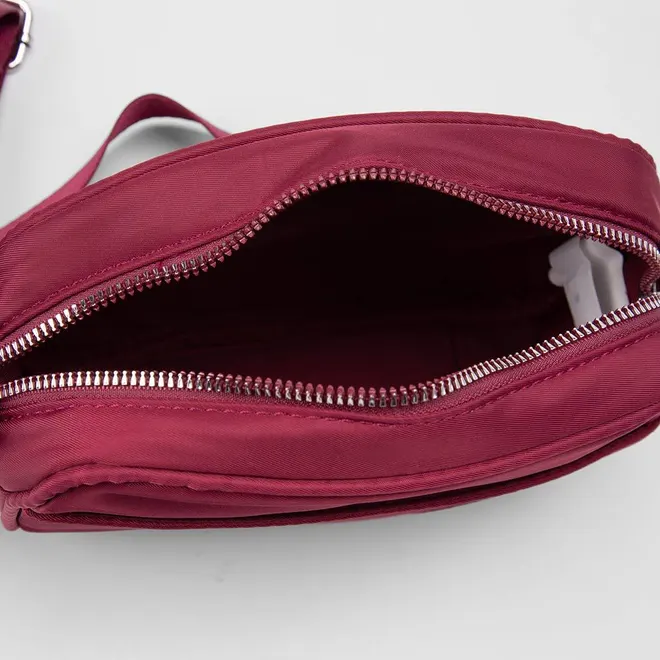 Bolsa Camera Bag Vertus Pequena Transversal Vinho