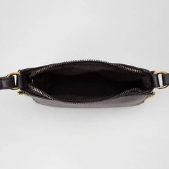 Bolsa Transversal Gabriela Média Detalhe Miçanga Preto