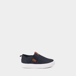 Slip On Infantil Ollie Originals Indy 2 Calce Fácil Pespontos Marinho