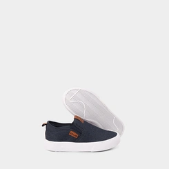 Slip On Infantil Ollie Originals Indy 2 Calce Fácil Pespontos Marinho
