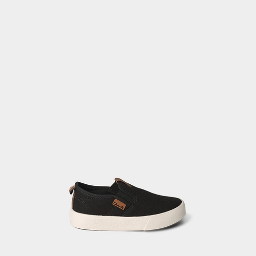 Slip On Infantil Ollie Original Indy 2 Calce Fácil Detalhe Pespontos Preto