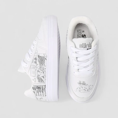 Tênis Casual Infantil Slink Goods + Brinde Kit Canetinhas Branco