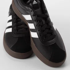 Tênis Casual Masculino Adidas VL Court 3.0 Original Recorte Camurça Preto