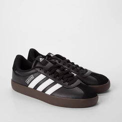 Tênis Casual Masculino Adidas VL Court 3.0 Original Recorte Camurça Preto