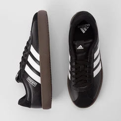 Tênis Casual Masculino Adidas VL Court 3.0 Original Recorte Camurça Preto